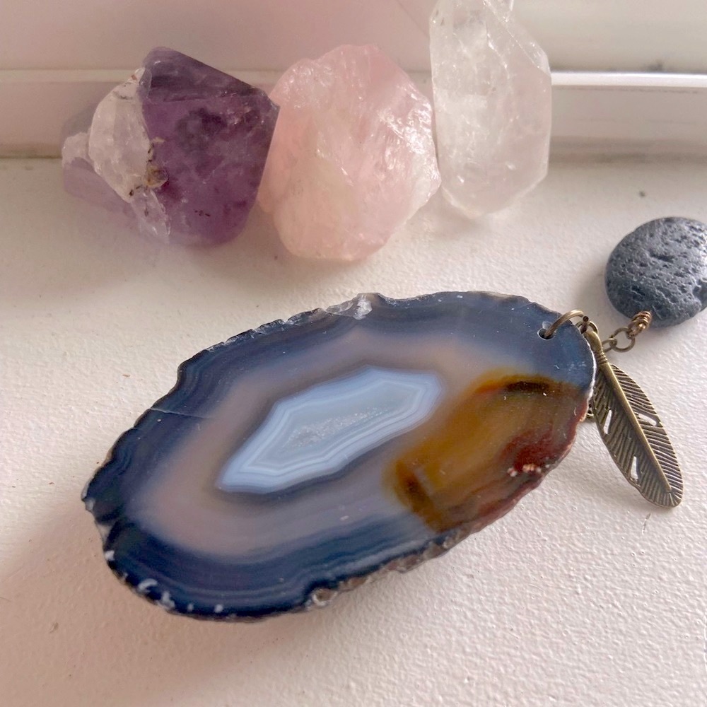 Purple Blue Stone